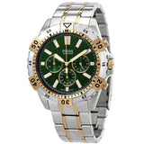 Fossil Garrett Chronograph Green Dial Two Tone Steel Strap Watch for Men - FS5622 Buy Now By Fossil