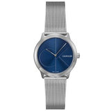 Calvin Klein Minimal Blue Dial Silver Mesh Bracelet Watch for Men - K3M2112N Buy Now By Calvin Klein