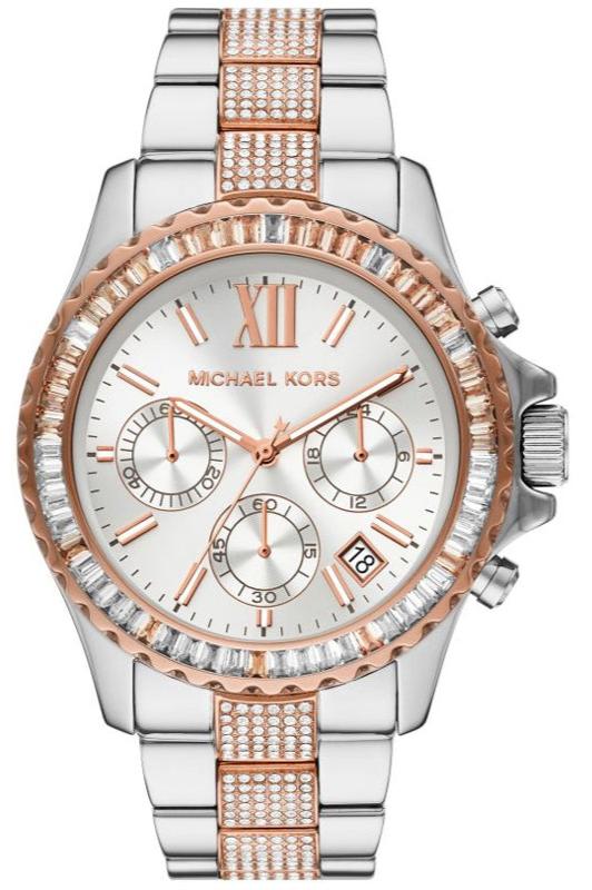Michael Kors Everest Chronograph Silver Dial Two Tone Steel Strap Watch For Women - MK6975 Buy Now By Michael Kors