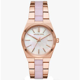 Michael Kors Channing Quartz Mother of Pearl Pink Dial Two Tone Steel Strap Watch For Women - MK6652 Buy Now By Michael Kors