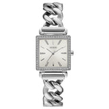 Guess Vanity Diamonds White Dial Silver Steel Strap Watch for Women - W1030L1 Buy Now By Guess