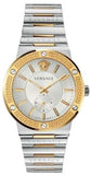 Versace Greca Silver Dial Two Tone Steel Strap Watch for Men - VEVI00320 Buy Now By Versace