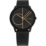 Calvin Klein Minimal Black Dial Black Mesh Bracelet Watch for Men - K3M214X1 Buy Now By Calvin Klein