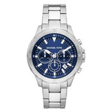 Michael Kors Grayson Chronograph Blue Dial Silver Steel Strap Watch For Men - MK9107 Buy Now By Michael Kors