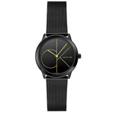 Calvin Klein Minimal Black Dial Black Mesh Bracelet Watch for Women - K3M224X1 Buy Now By Calvin Klein