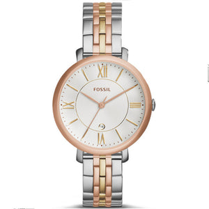 Fossil Jacqueline White Dial Two Tone Steel Strap Watch for Women - ES3844 Buy Now By Fossil