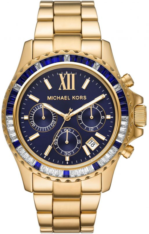 Michael Kors Everest Chronograph Blue Dial Gold Steel Strap Watch For Women - MK6971 Buy Now By Michael Kors