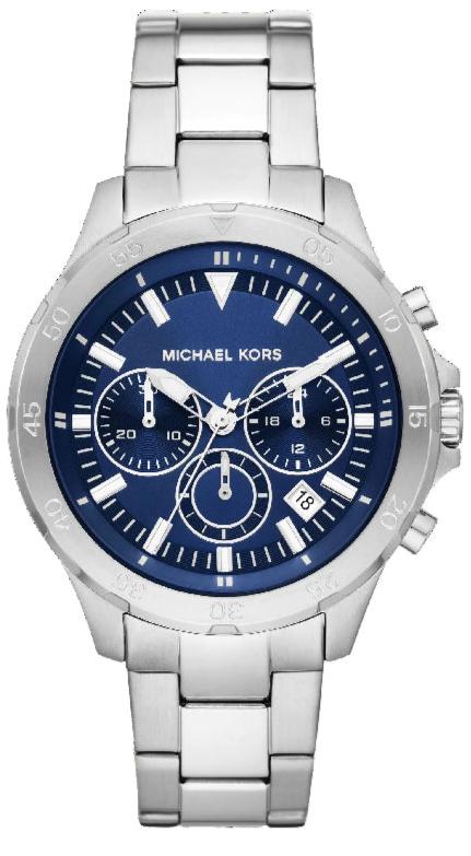 Michael Kors Grayson Chronograph Blue Dial Silver Steel Strap Watch For Men - MK9107 Buy Now By Michael Kors