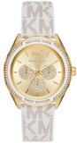 Michael Kors Jessa Multifunction Gold Dial White Leather Strap Watch For Women - MK7204 Buy Now By Michael Kors