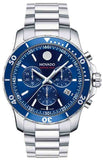 Movado Series 800 Chronograph Blue Dial Silver Steel Strap Watch For Men - 2600141 Buy Now By Movado