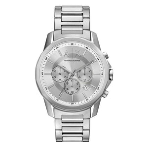 Armani Exchange Outerbanks Chronograph Silver Dial Silver Steel Strap Watch For Men - AX7141 Buy Now By Armani Exchange