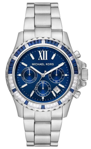 Michael Kors Everest Chronograph Blue Dial Silver Steel Strap Watch For Women - MK7237 Buy Now By Michael Kors