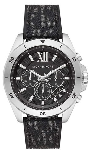 Michael Kors Brecken Chronograph Black Dial Black Leather Strap Watch For Men - MK8850 Buy Now By Michael Kors