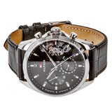 Tommy Hilfiger Baker Chronograph Black Dial Black Leather Strap Watch For Men - 1710449 Buy Now By Tommy Hilfiger