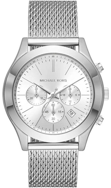 Michael Kors Slim Runway Chronograph Silver Dial Silver Mesh Bracelet Watch For Men - MK9059 Buy Now By Michael Kors