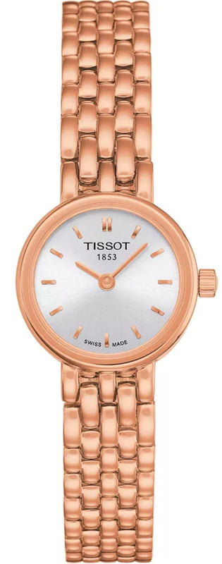 Tissot T Lady Lovely Silver Dial Rose Gold Steel Strap Watch For Women - T058.009.33.031.01 Buy Now By Tissot