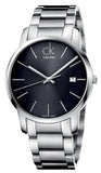 Calvin Klein City Date Black Dial Silver Steel Strap Watch for Men - K2G2G143 Buy Now By Calvin Klein