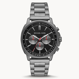 Michael Kors Sullivan Chronograph Black Dial Grey Steel Strap Watch For Men - MK8970 Buy Now By Michael Kors