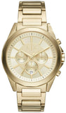 Armani Exchange Drexler Chronograph Gold Dial Gold Steel Strap Watch For Men - AX2602 Buy Now By Armani Exchange