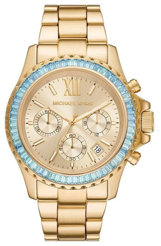 Michael Kors Everest Chronograph Gold Dial Gold Steel Strap Watch For Women - MK7210 Buy Now By Michael Kors
