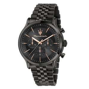Maserati Epoca Limited Edition Chronograph Black Dial Black Steel Strap Watch For Men - R8873618019 Buy Now By Maserati