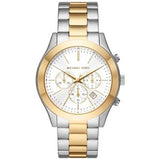 Michael Kors Slim Runway Chronograph White Dial Two Tone Steel Strap Watch For Women - MK8986 Buy Now By Michael Kors
