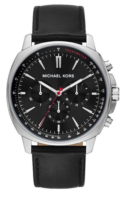 Michael Kors Sullivan Chronograph Black Dial Black Leather Strap Watch For Men - MK8997 Buy Now By Michael Kors