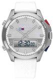 Tommy Hilfiger Digital Silver Dial White Silicone Strap Watch For Men - 1791764 Buy Now By Tommy Hilfiger