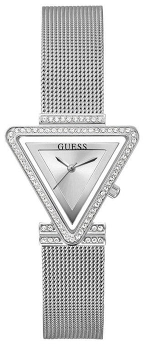 Guess Fame Diamonds Silver Dial Silver Mesh Bracelet Watch for Women - GW0508L1 Buy Now By Guess