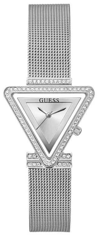 Guess Fame Diamonds Silver Dial Silver Mesh Bracelet Watch for Women - GW0508L1 Buy Now By Guess