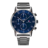 Tommy Hilfiger Kane Quartz Blue Dial Black Steel Strap Watch for Men - 1791456 Buy Now By Tommy Hilfiger