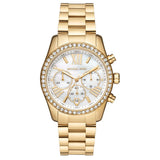 Michael Kors Lexington Mother of Pearl White Dial Gold Steel Strap Watch For Women - MK7241 Buy Now By Michael Kors