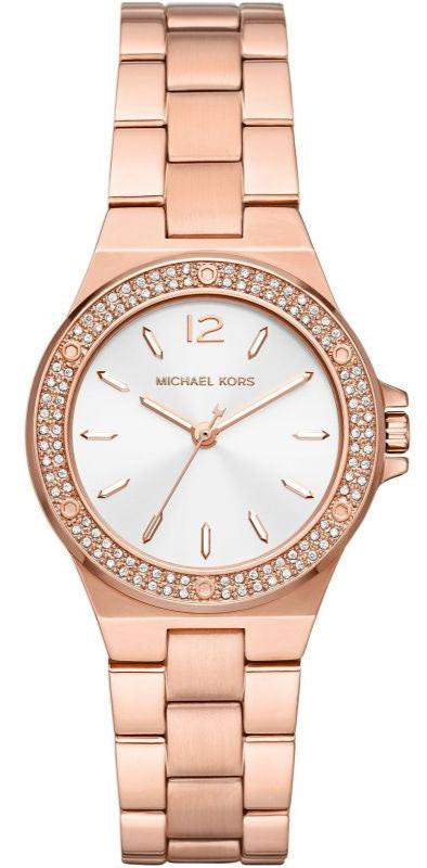 Michael Kors Lennox Three Hand Silver Dial Rose Gold Steel Strap Watch For Women - MK7279 Buy Now By Michael Kors