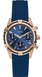 Guess Analog Quartz Blue Dial Blue Rubber Strap Watch For Women - W0562L3 Buy Now By Guess