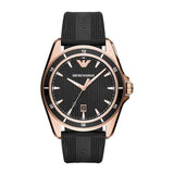 Emporio Armani Sport Quartz Black Dial Black Rubber Strap Watch For Men - AR11101 Buy Now By Emporio Armani