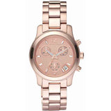 Michael Kors Runway Chronograph Rose Gold Dial Rose Gold Steel Strap Watch for Women - MK5430 Buy Now By Michael Kors