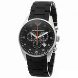 Emporio Armani Sportivo Chronograph Black Dial Black Strap Watch For Men - AR5858 Buy Now By Emporio Armani