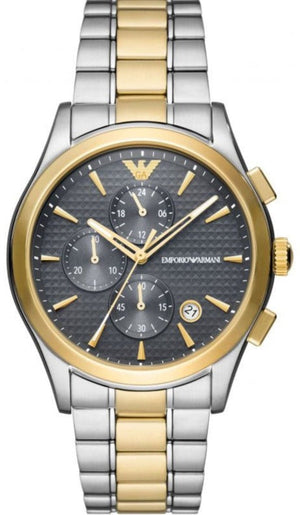 Emporio Armani Paolo Chronograph Grey Dial Two Tone Steel Strap Watch For Men - AR11527 Buy Now By Emporio Armani