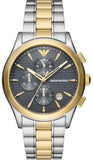 Emporio Armani Paolo Chronograph Grey Dial Two Tone Steel Strap Watch For Men - AR11527 Buy Now By Emporio Armani