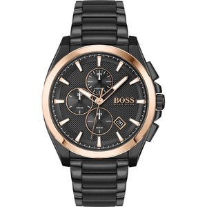 Hugo Boss Grandmaster Black Dial Black Steel Strap Watch for Men - 1513885 Buy Now By Hugo Boss