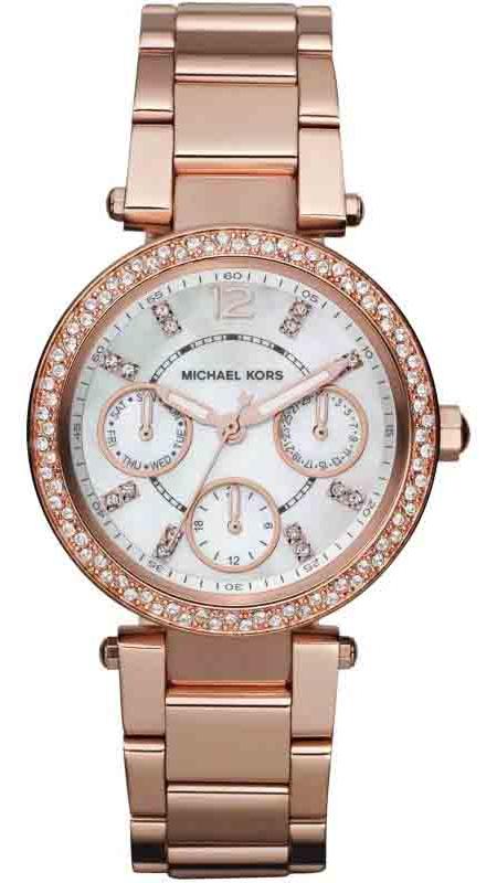 Michael Kors Parker White Dial Rose Gold Steel Strap Watch for Women - MK5616 Buy Now By Michael Kors