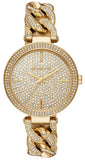 Michael Kors Catelyn Crystals Gold Dial Gold Steel Strap Watch For Women - MK4674 Buy Now By Michael Kors