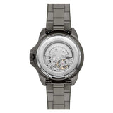 Fossil Bronson Automatic Skeleton Black Dial Grey Steel Strap Watch for Men - ME3218 Buy Now By Fossil