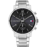 Tommy Hilfiger Daniel Black Dial Silver Steel Strap Watch for Men - 1710413 Buy Now By Tommy Hilfiger