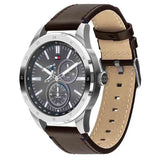 Tommy Hilfiger Austin Grey Dial Brown Leather Strap Watch for Men - 1791637 Buy Now By Tommy Hilfiger