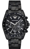 Emporio Armani Sportivo Quartz Black Dial Black Steel Strap Watch For Men - AR11027 Buy Now By Emporio Armani
