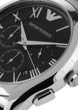 Emporio Armani Valente Chronograph Quartz Black Dial Silver Steel Strap Watch For Men - AR11083 Buy Now By Emporio Armani