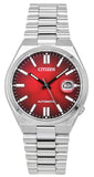 Citizen Tsuyosa Automatic Red Dial Silver Steel Strap Watch For Men - NJ0150-56W Buy Now By Citizen