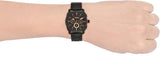 Fossil Machine Chronograph Black Dial Black Steel Strap Watch for Men - FS4682 Buy Now By Fossil
