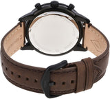 Fossil Townsman Chronograph Black Dial Brown Leather Strap Watch for Men - FS5437 Buy Now By Fossil